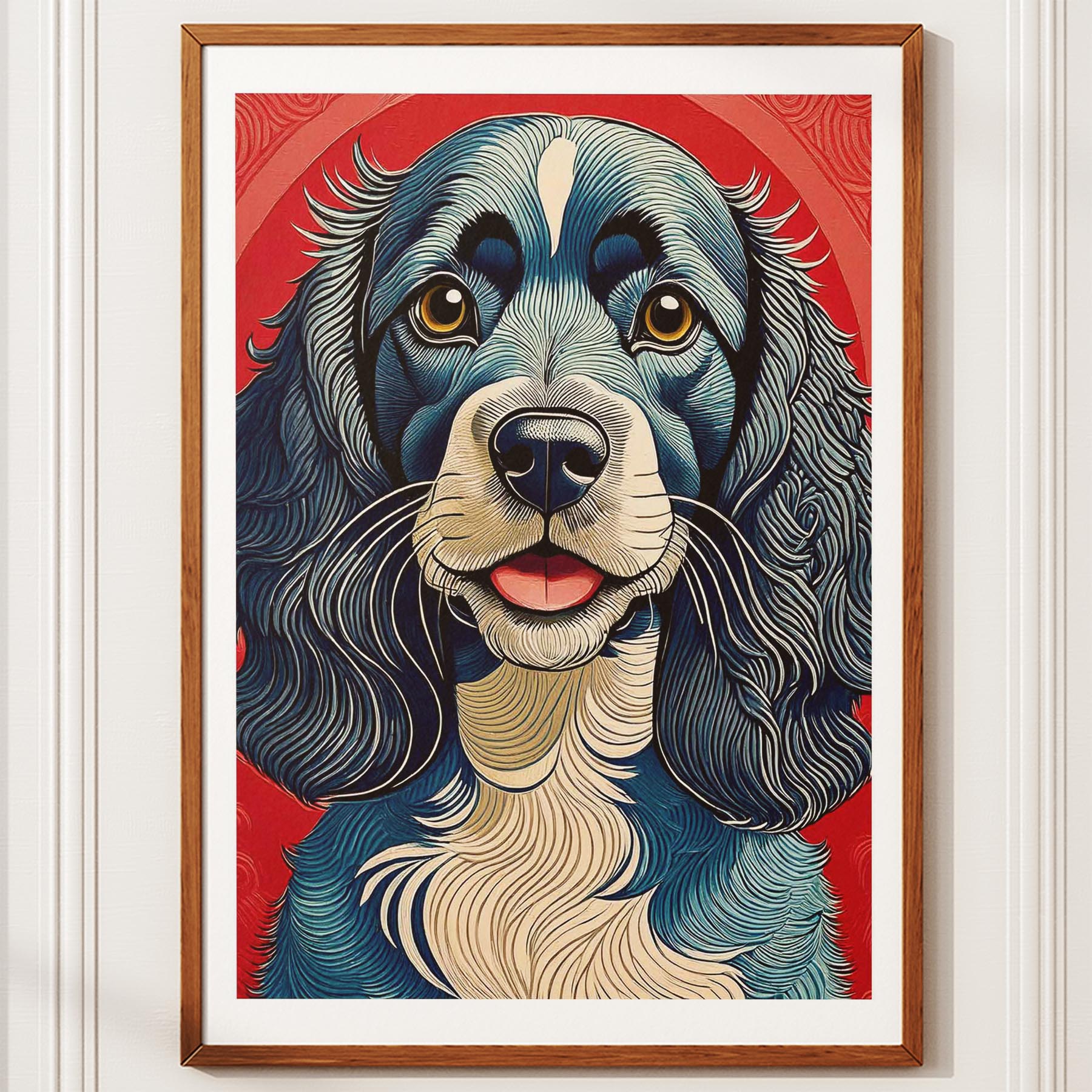 Cocker Spaniel Hokusai Japanese Inspired Dog Series image 10
