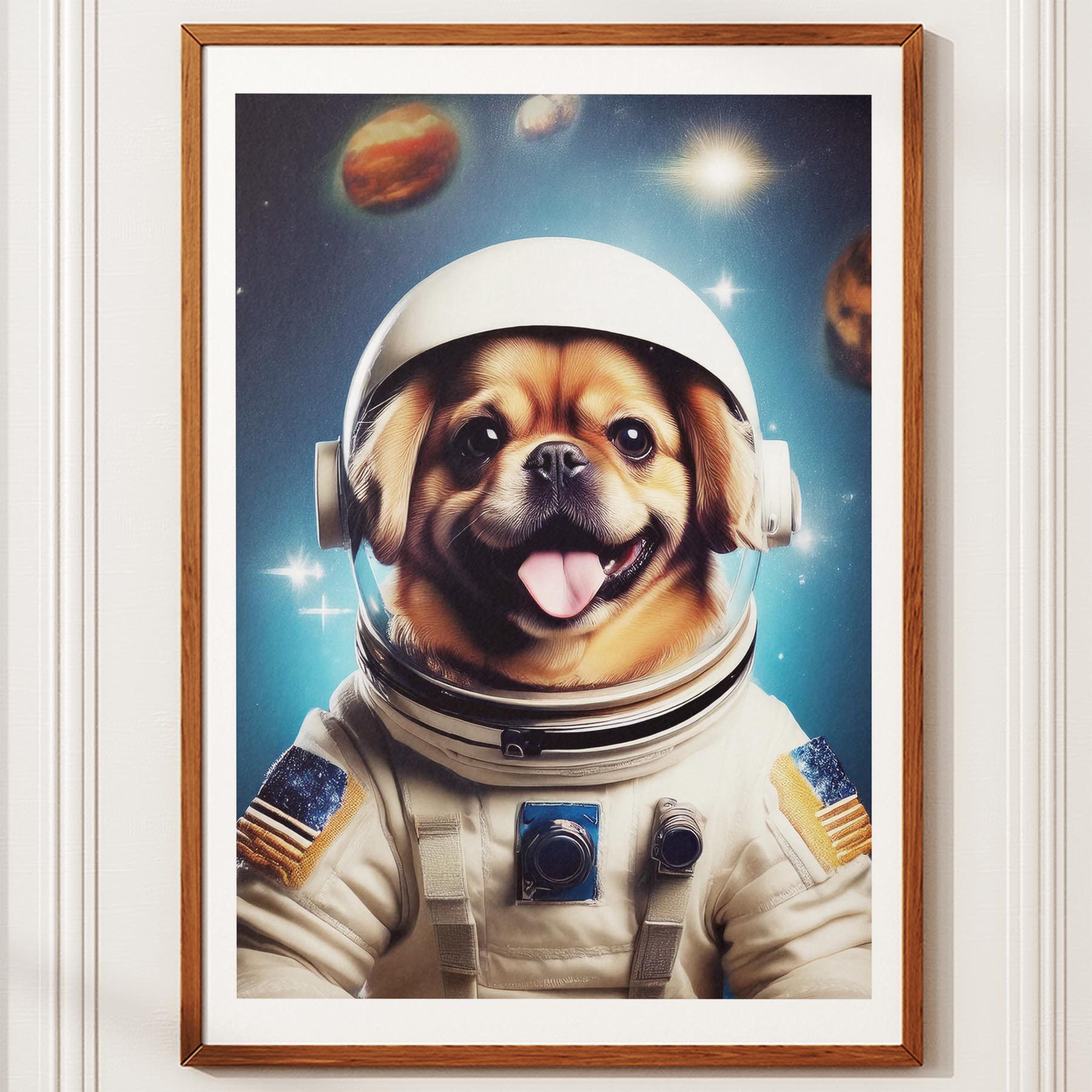 Pekingese Astronaut Dog Series image 10