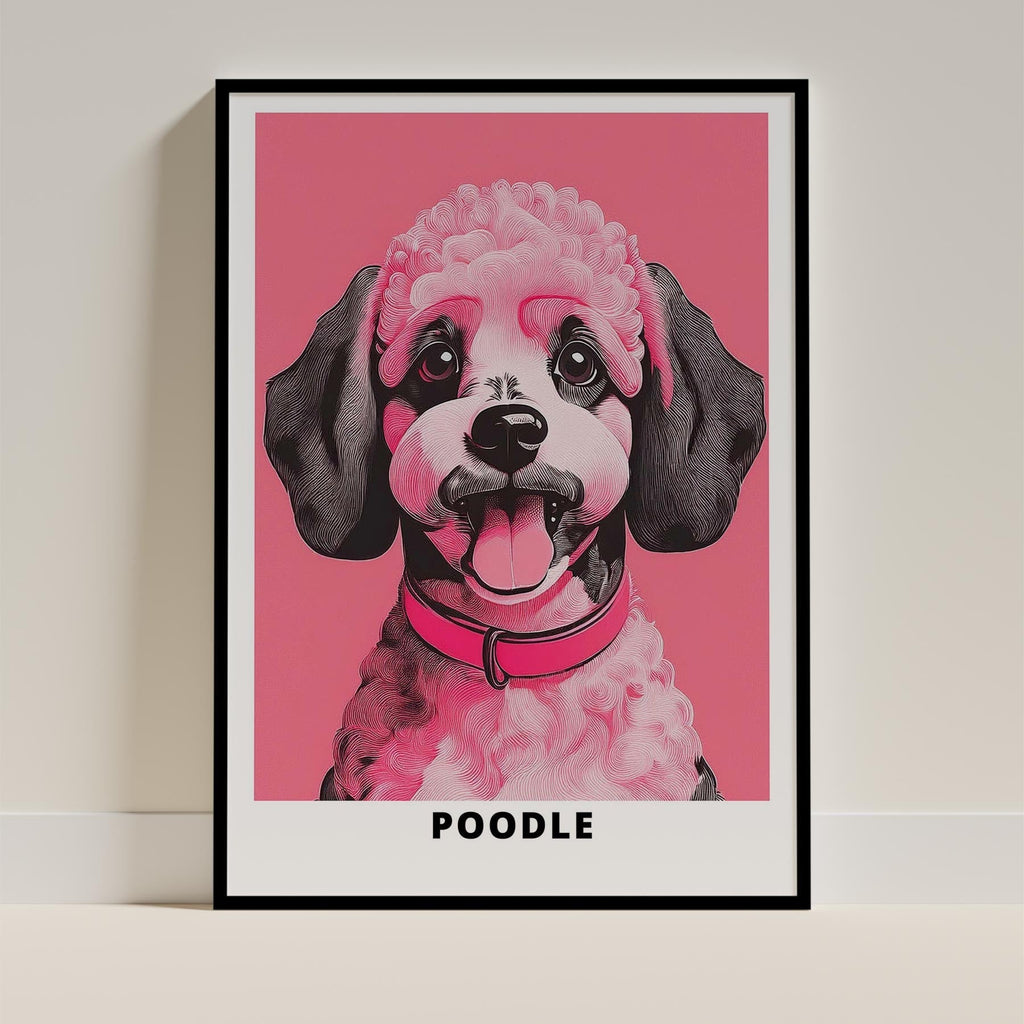 Poodle Pink and Black Dog Series 1 image 0