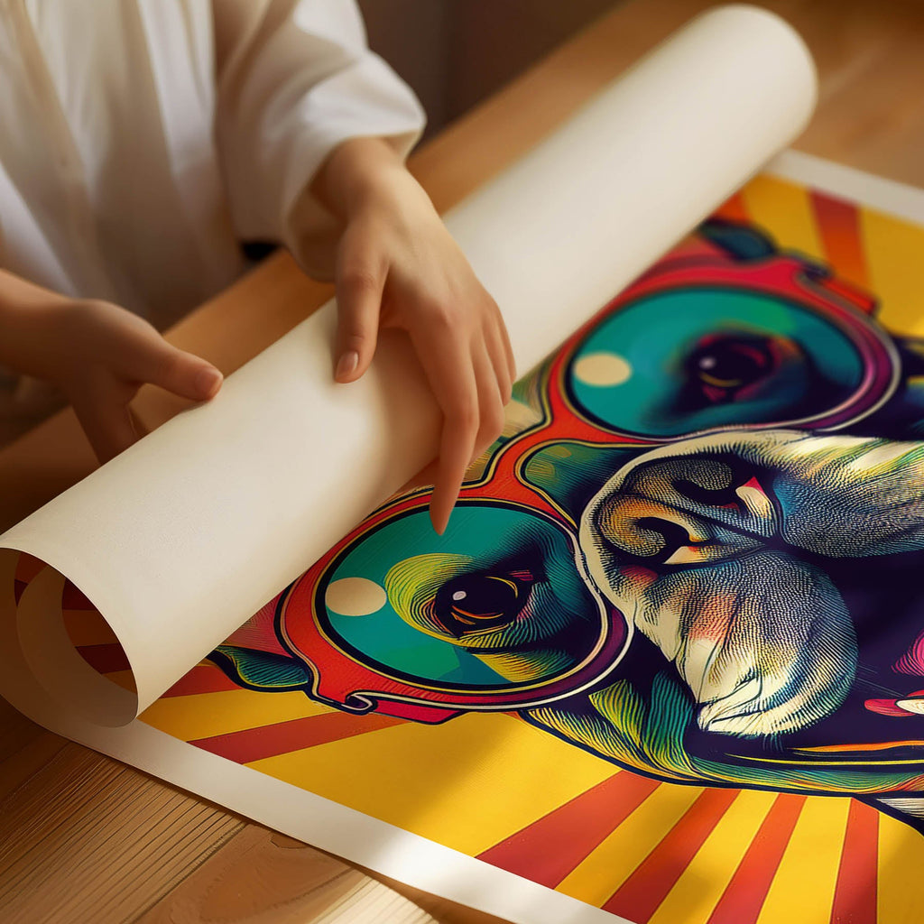 French Bull In Colourful Sunnies 2 image 3