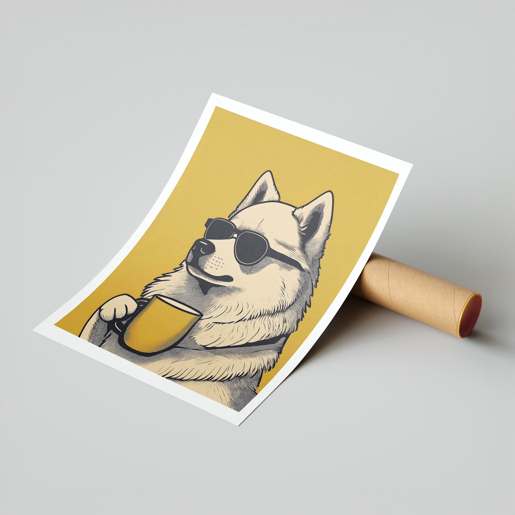 Samoyed Chillin Coffee Dog image 7