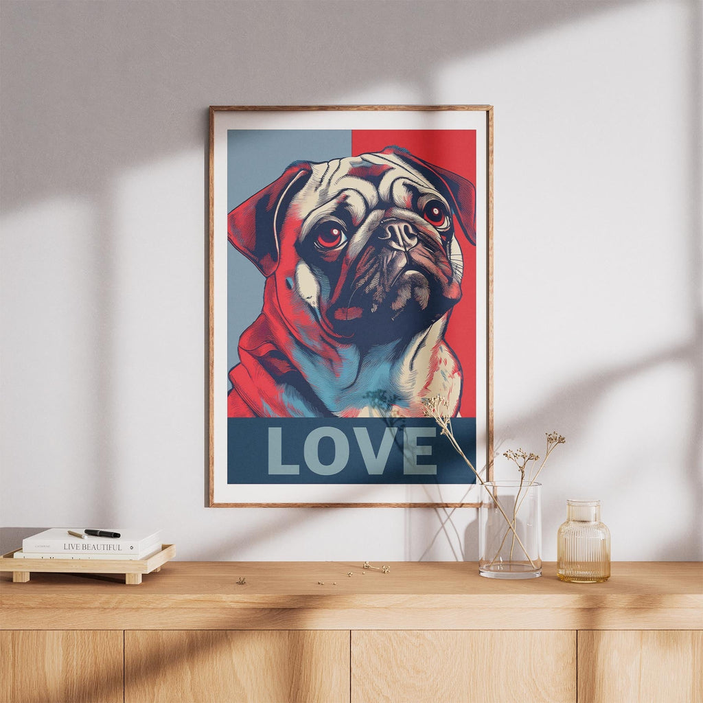 Pug LOVE Series Inspired by the Obama Poster image 8