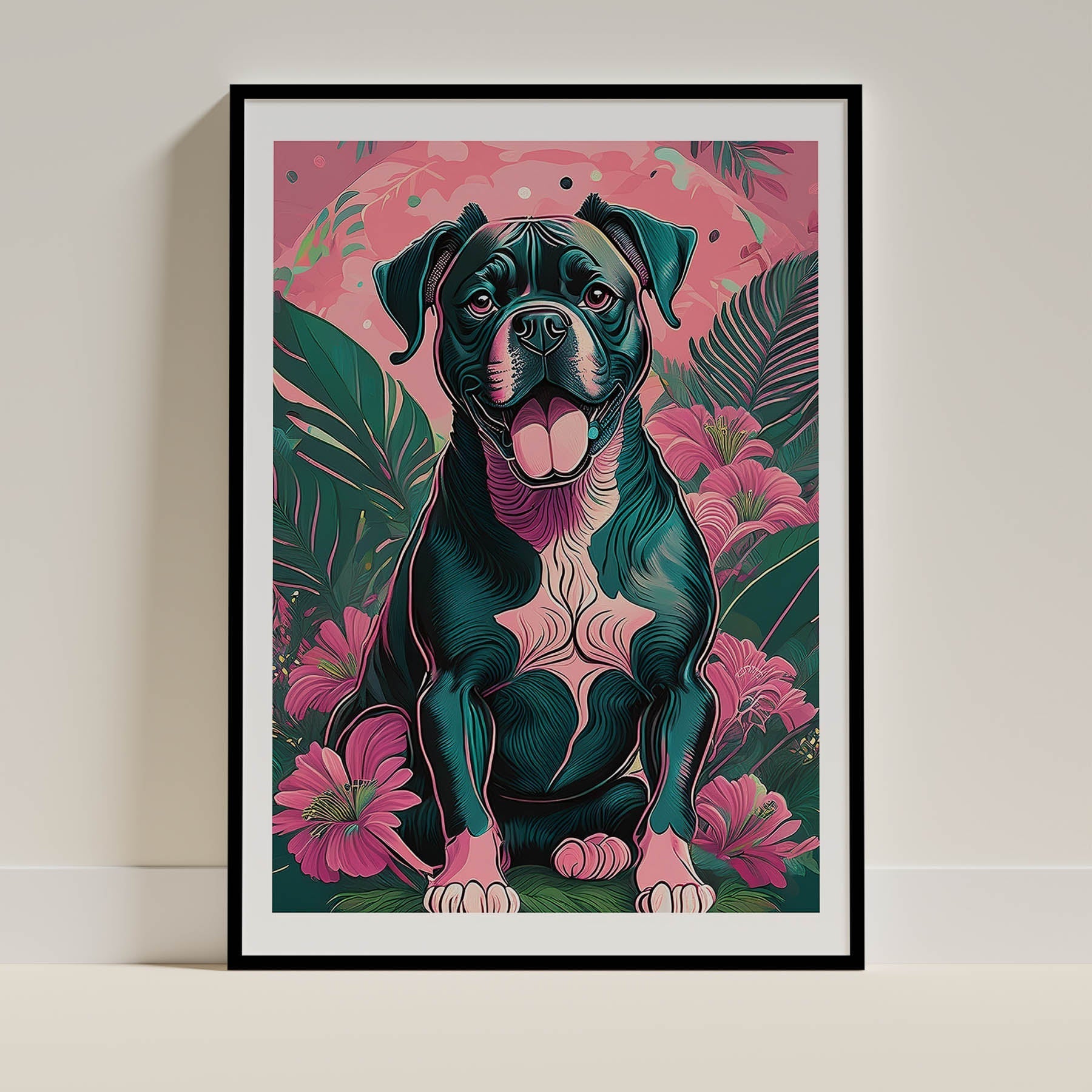 Boxer 1 Flowery Dog image 0