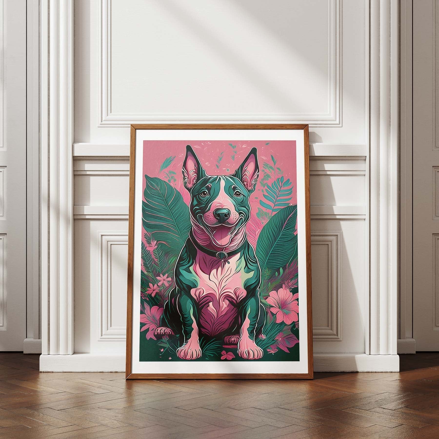 Bull Terrier Flowery Dog image 4