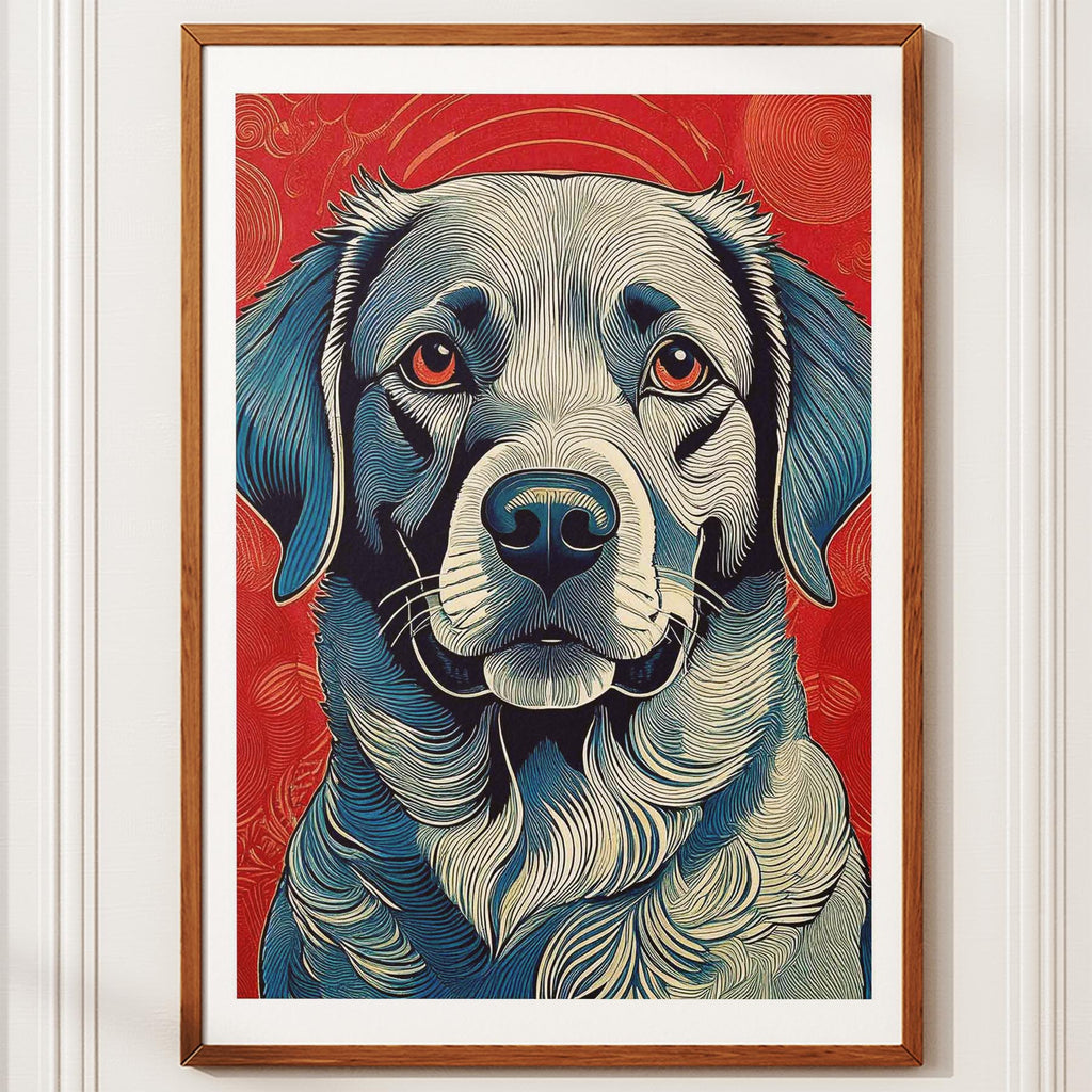 Labrador Retriever Hokusai Japanese Inspired Dog Series 3 image 10