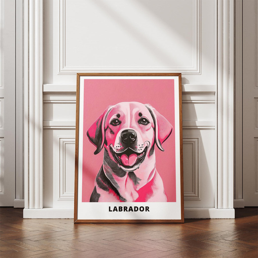 Labrador Retriever Pink and Black Dog Series 2 image 4