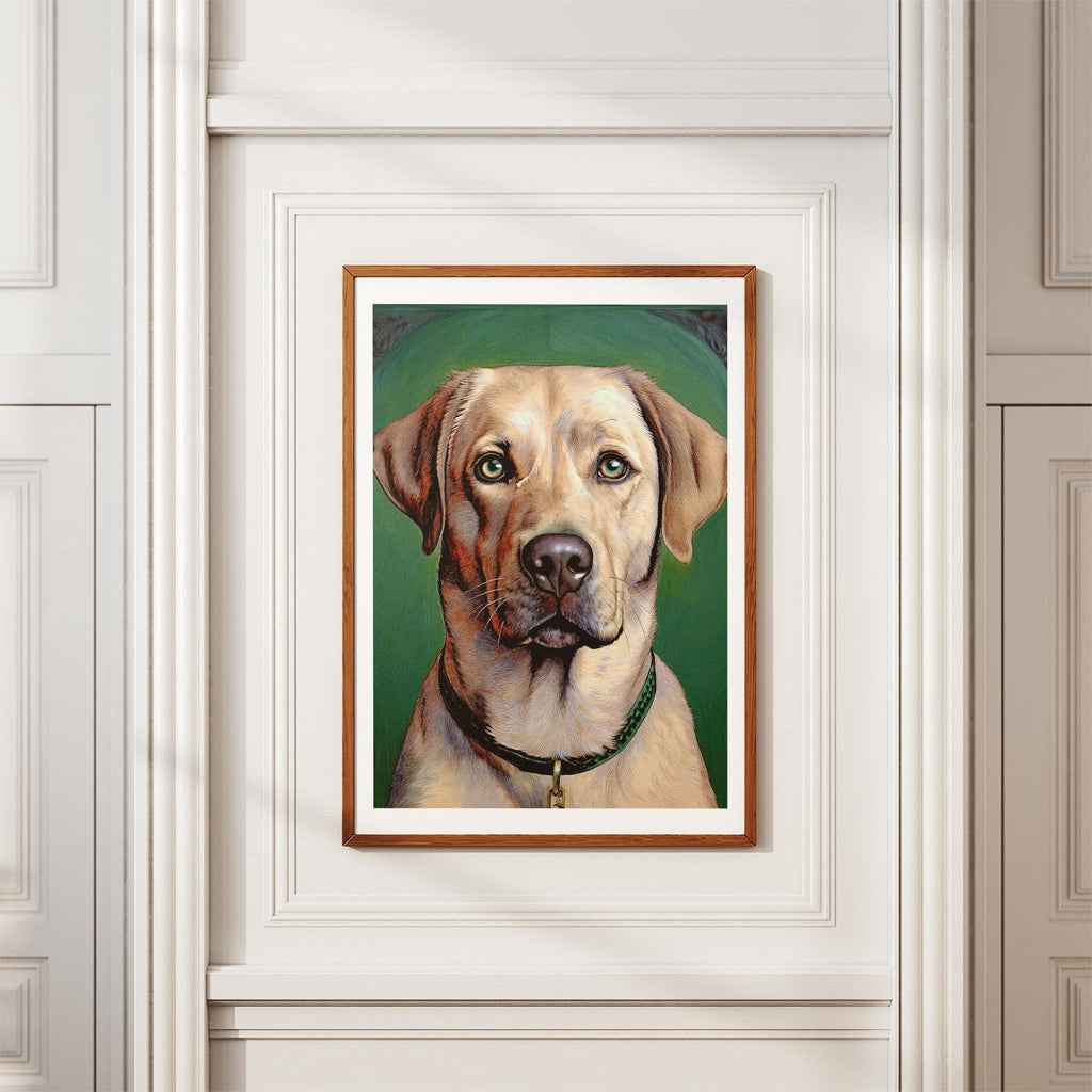 Labrador Retriever Green Painted Series image 3