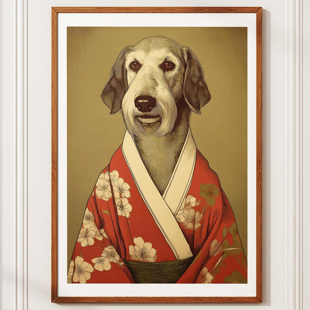 Irish Wolfhound Japanse Kimono Dog Series image 10