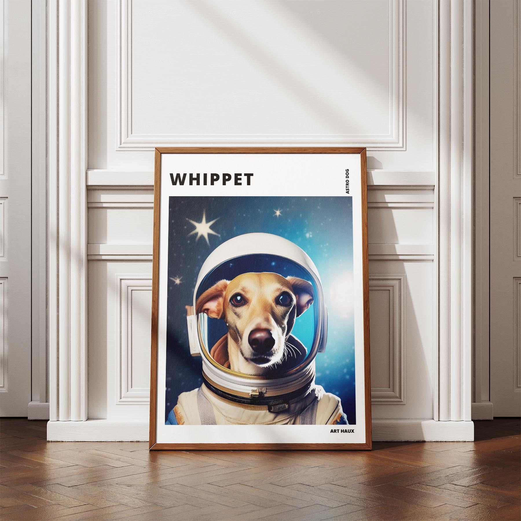 Whippet Astronaut Dog Series with Text Astro Dog image 4
