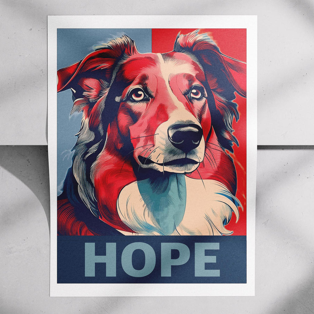 Rough Smooth Collie HOPE Series Inspired by the Obama Poster image 7