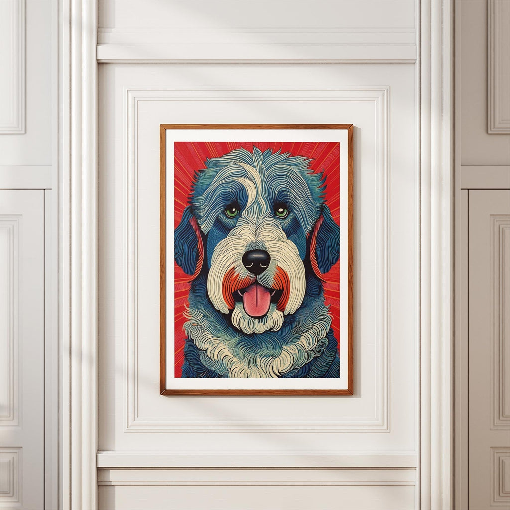 Old English Sheepdog Hokusai Japanese Inspired Dog Series 2 image 3