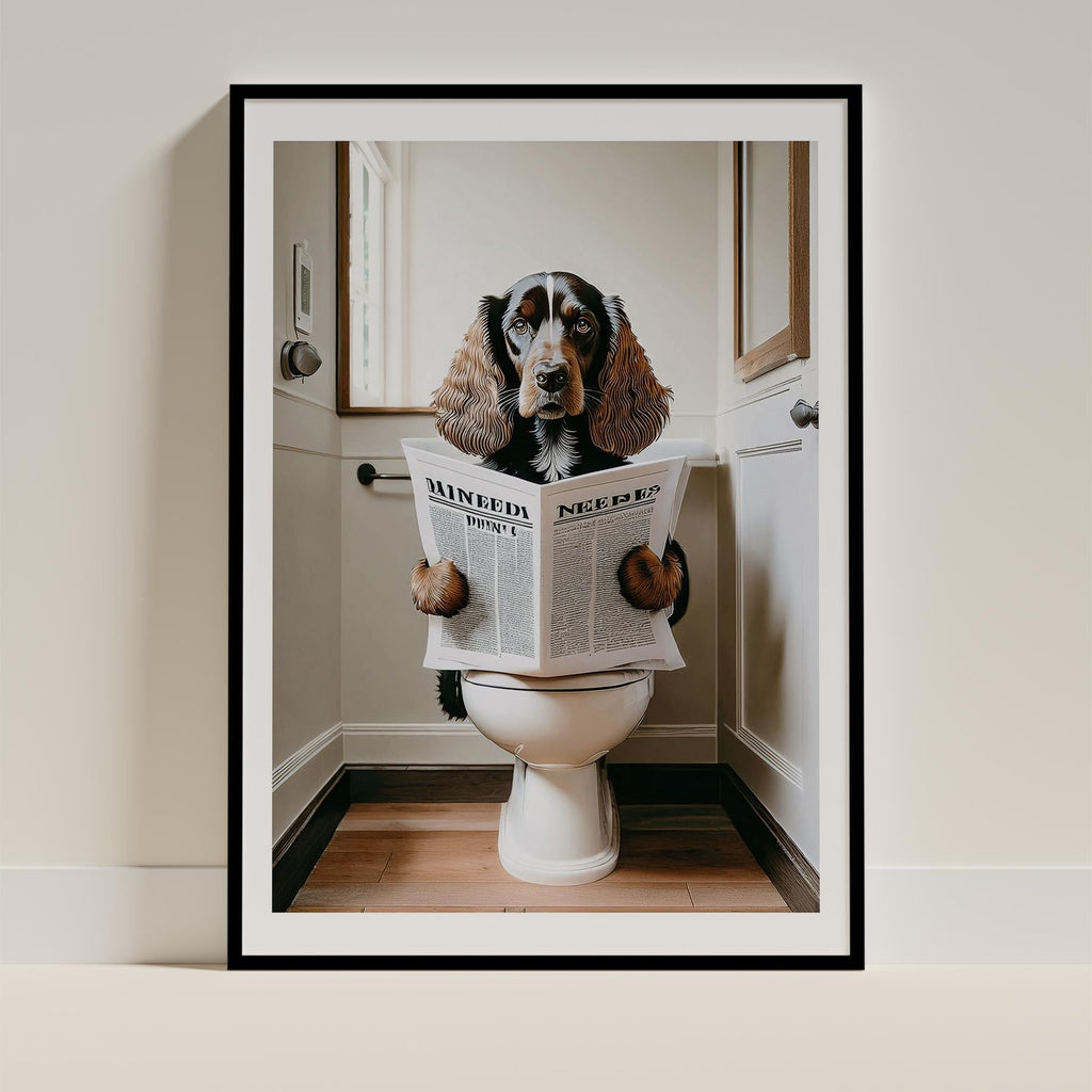 Cocker Spaniel Toilet Humour Dog Series 1 image 0