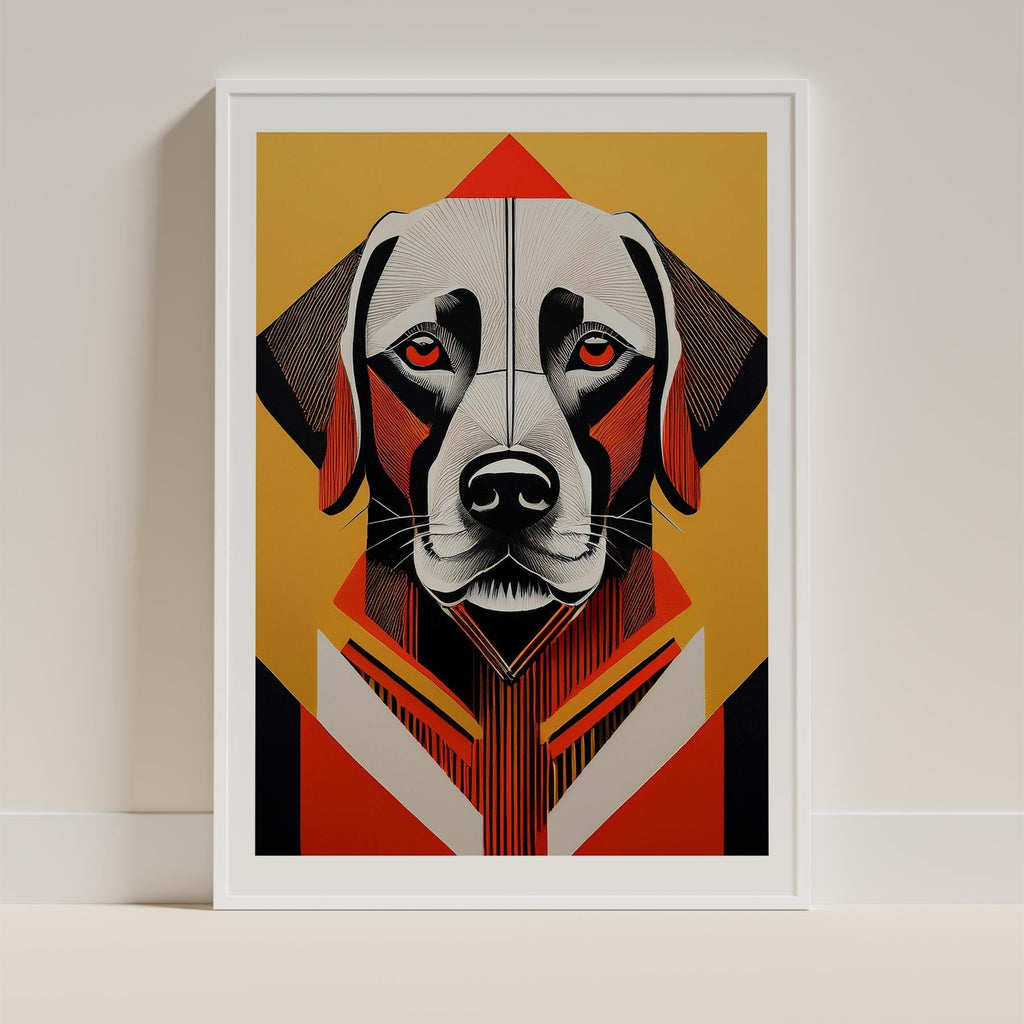 Labrador Retriever Geometric Orange Series image 9