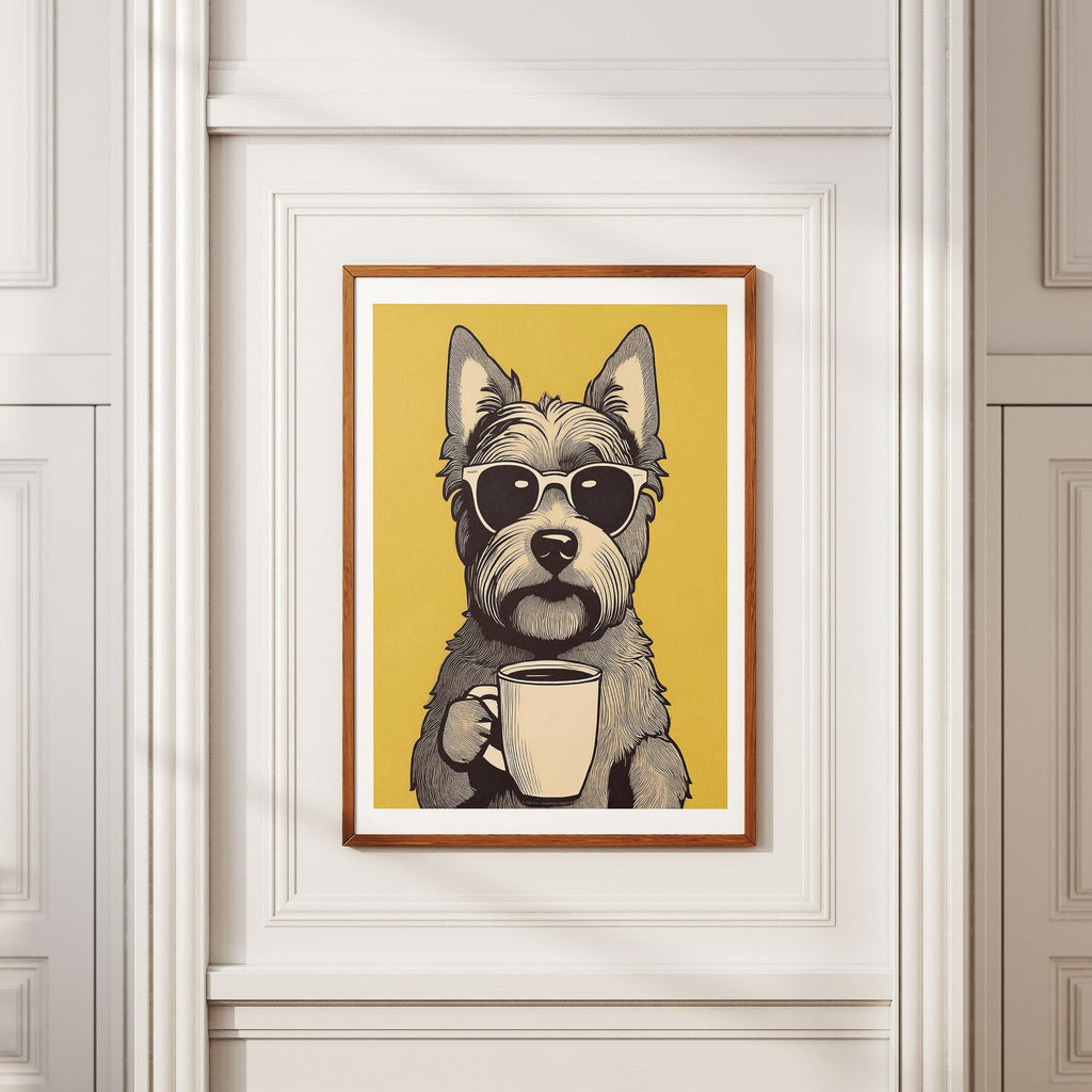 Yorkipoo Chillin Coffee Dog image 2