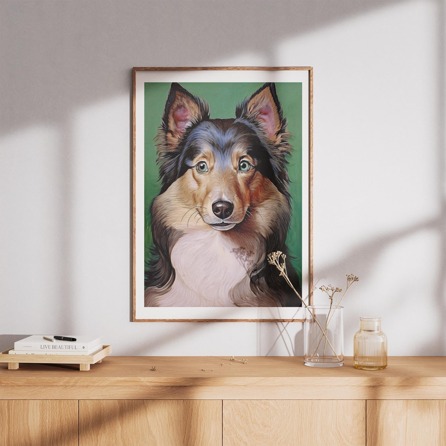 Shetland Sheepdog Green Painted Series image 8