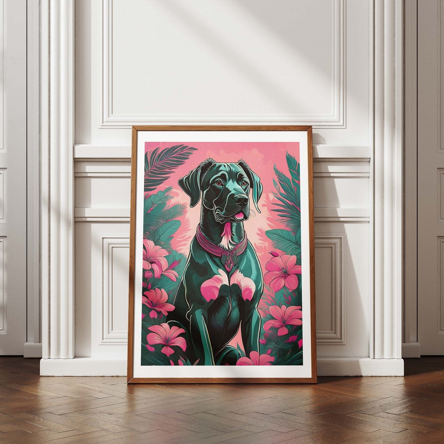 Great Dane Flowery Dog image 4