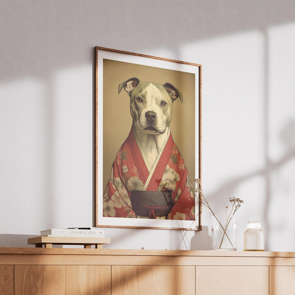 Staffordshire Bull Terrier Japanse Kimono Dog Series image 5