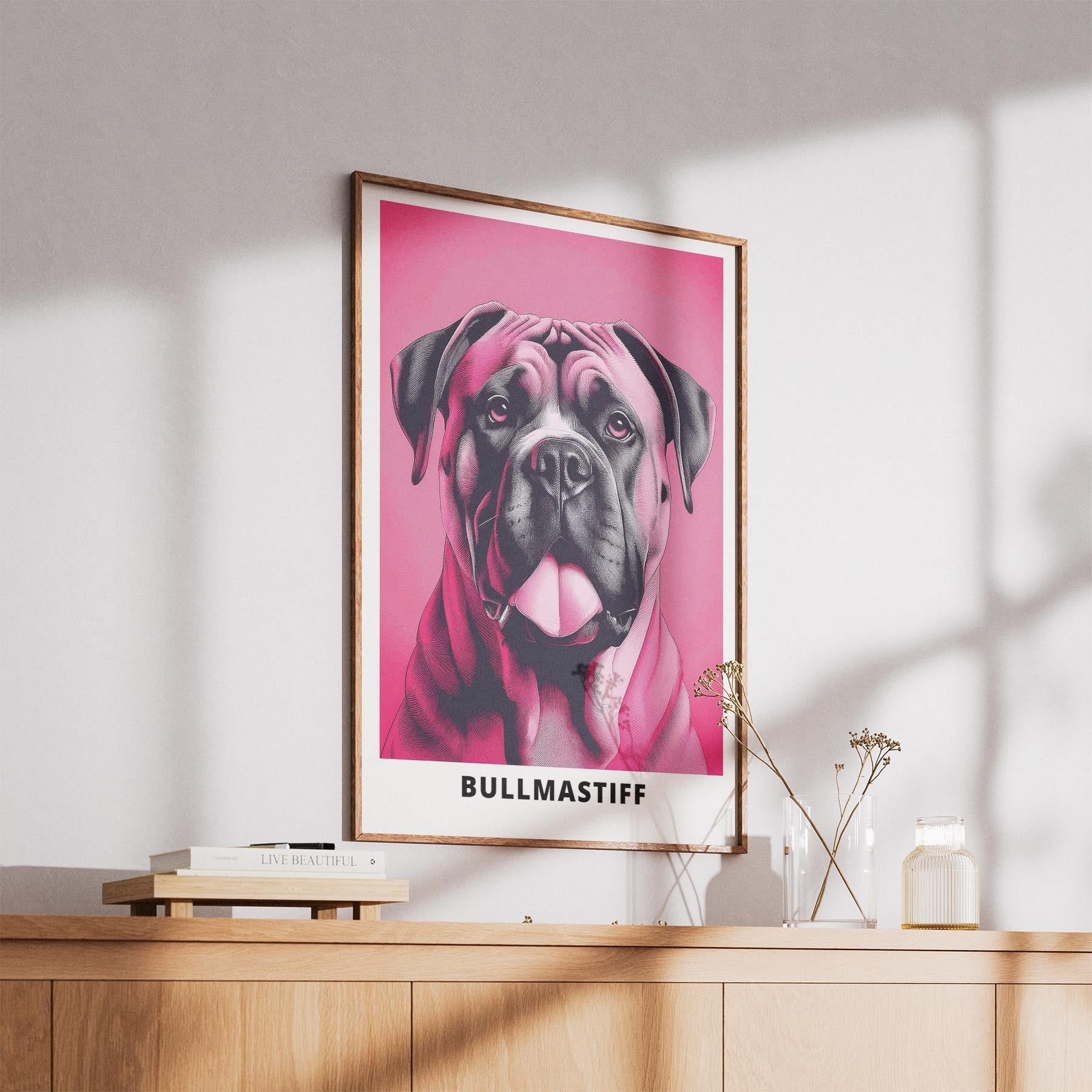 Bullmastiff Pink and Black Dog Series 1 image 5