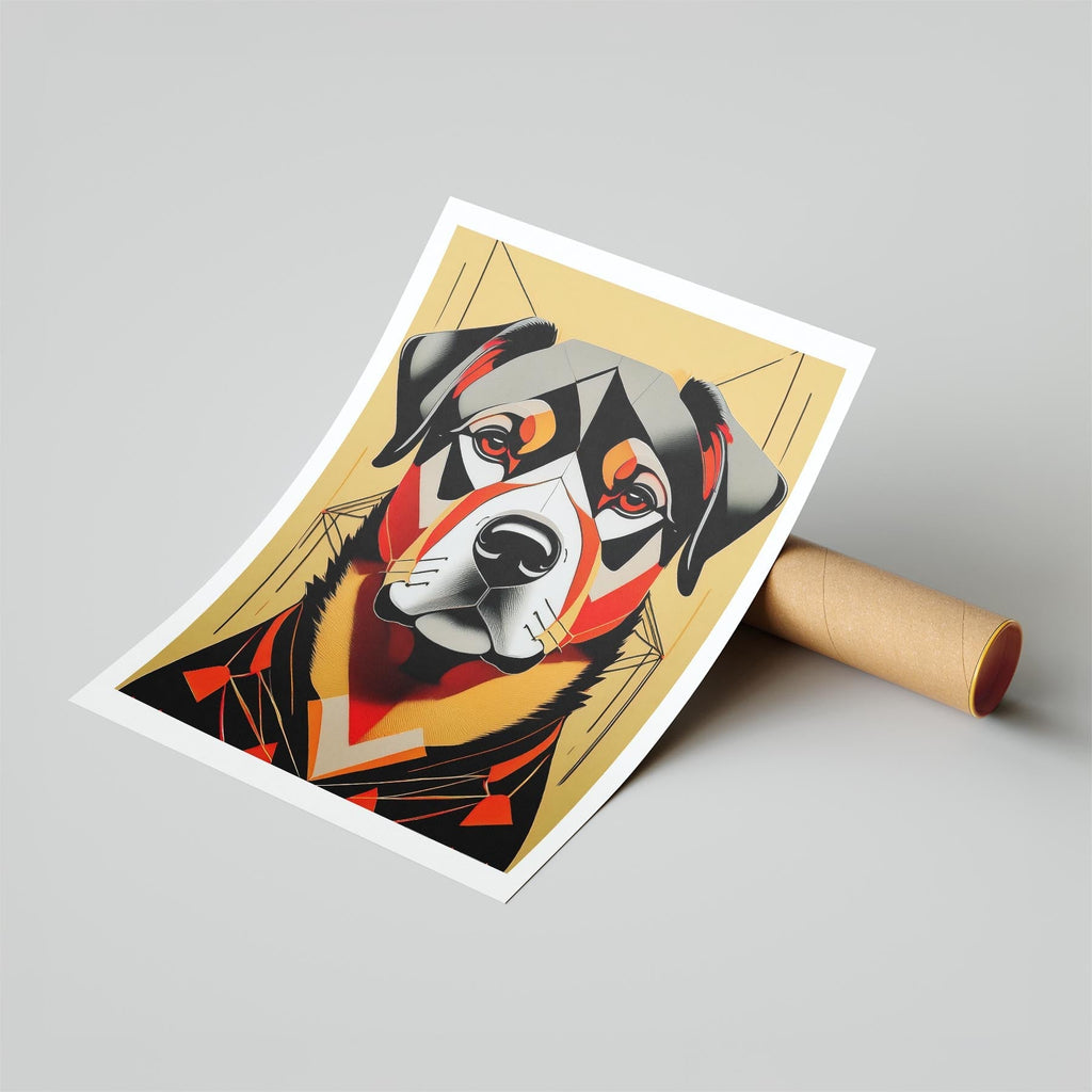 Rottweiler Geometric Orange Series image 6