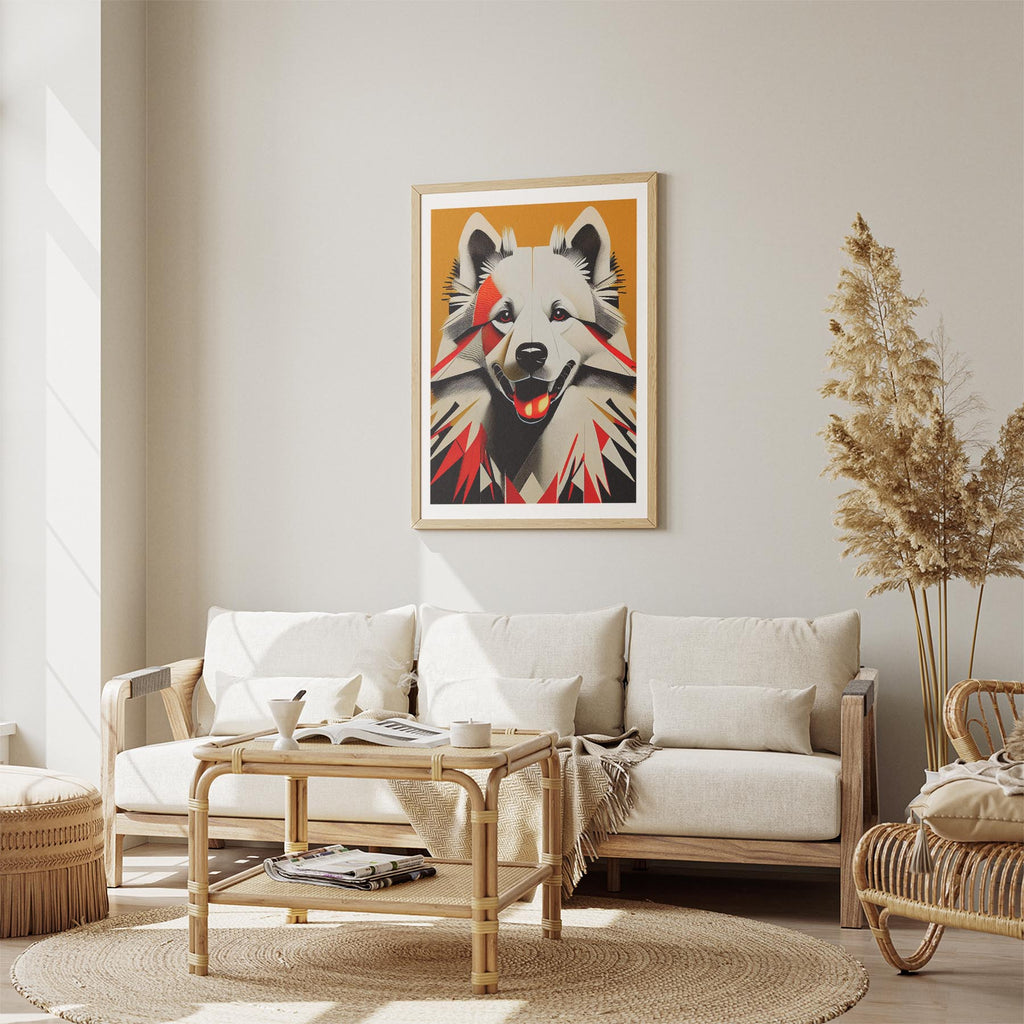 Samoyed Geometric Orange Series image 2