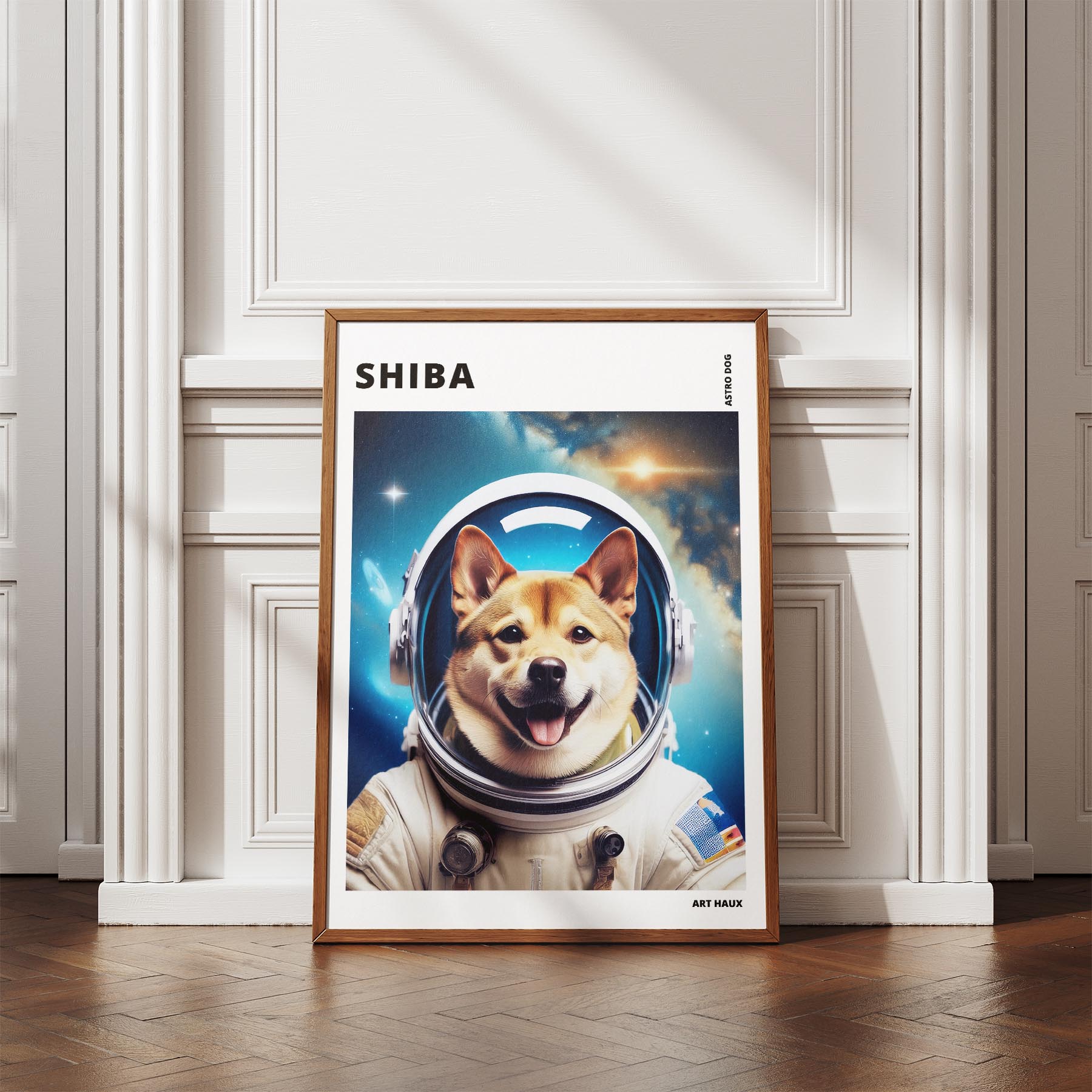 Shiba Astronaut Dog Series with Text Astro Dog image 4