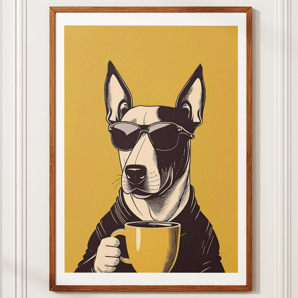 Bull Terrier Chillin Coffee Dog image 10