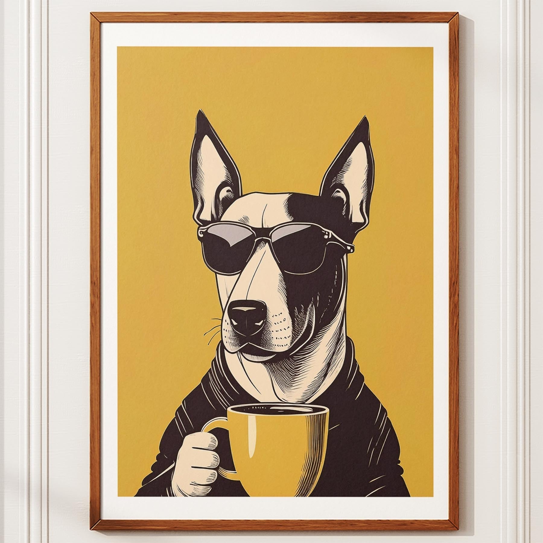Bull Terrier Chillin Coffee Dog image 10