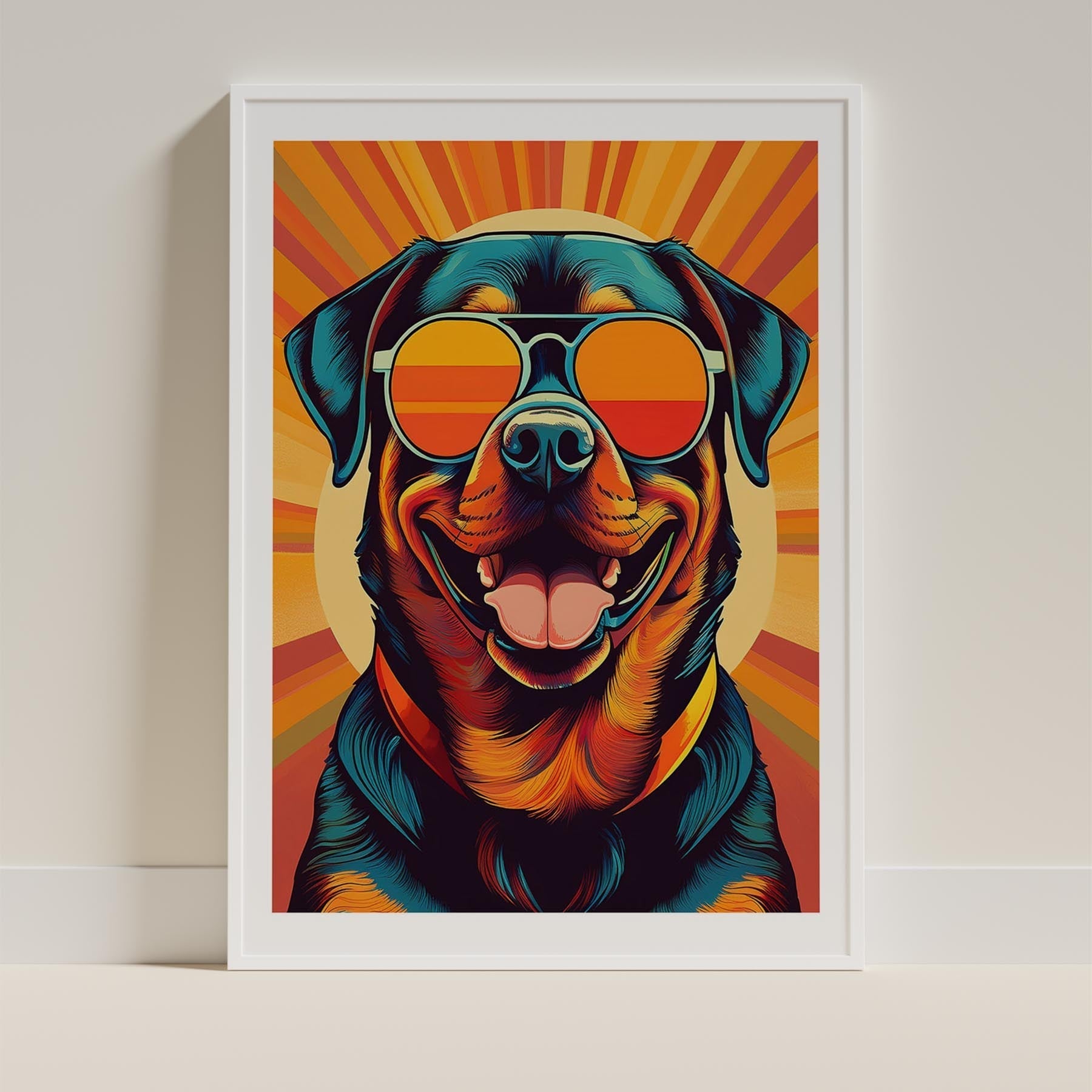 Rottweiler In Colourful Sunnies 2 image 9