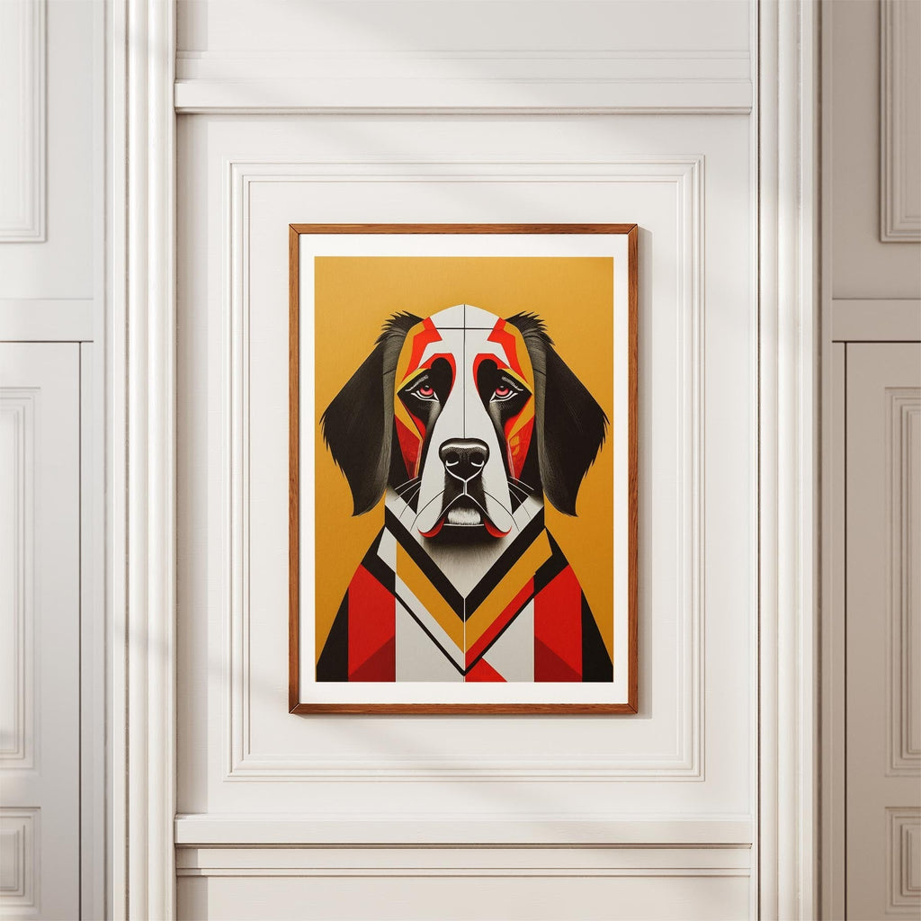 Saint Bernard Geometric Orange Series image 3