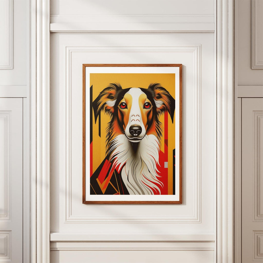 Borzoi Geometric Orange Series image 3