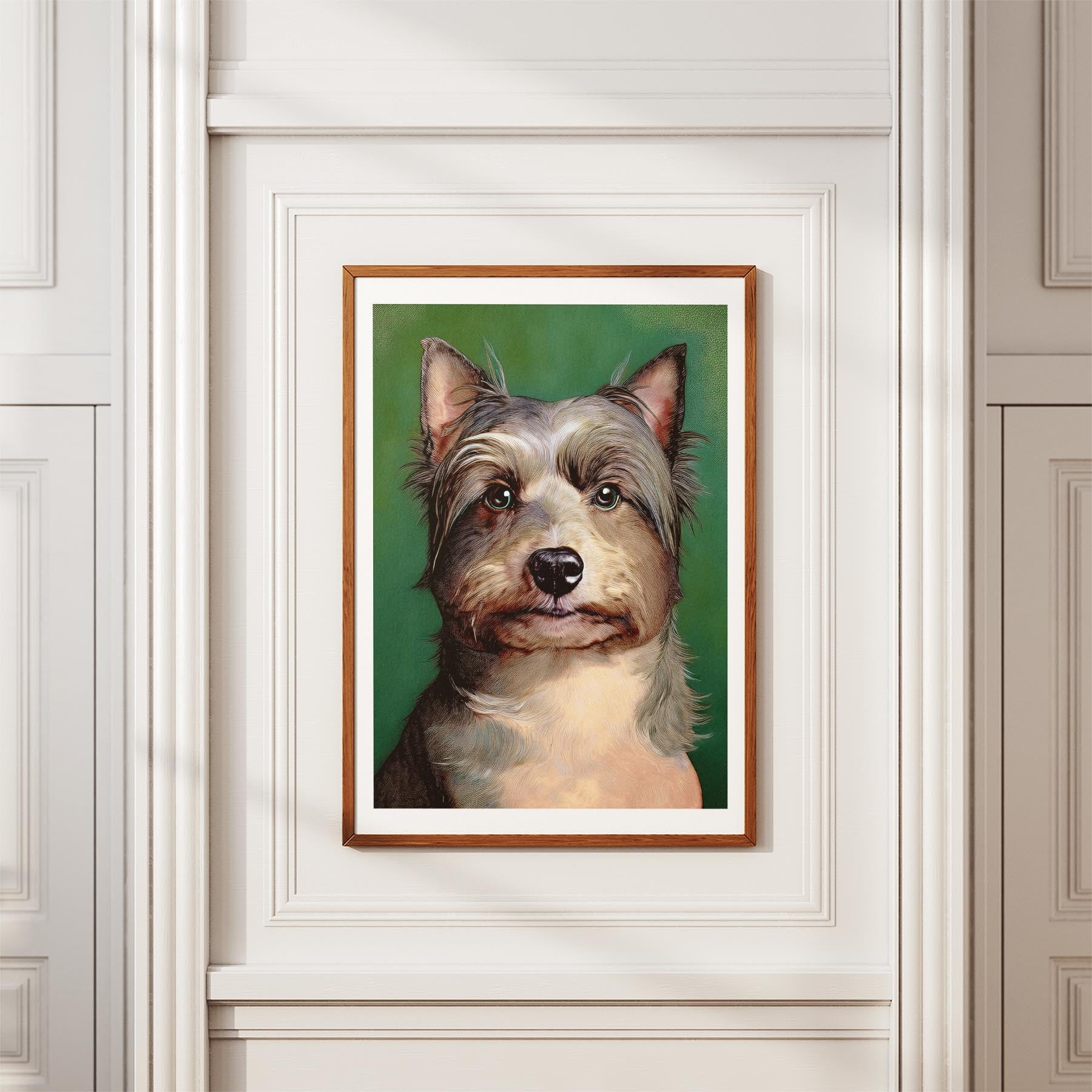 Australian Silky Terrier Green Painted Series image 3