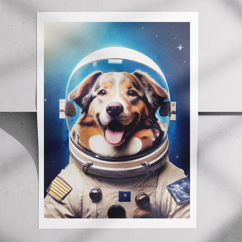 Australian Shepherd Astronaut Dog Series image 7