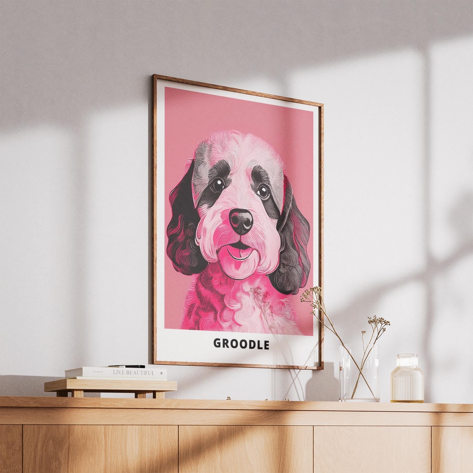 Groodle Pink and Black Dog Series 1 image 5