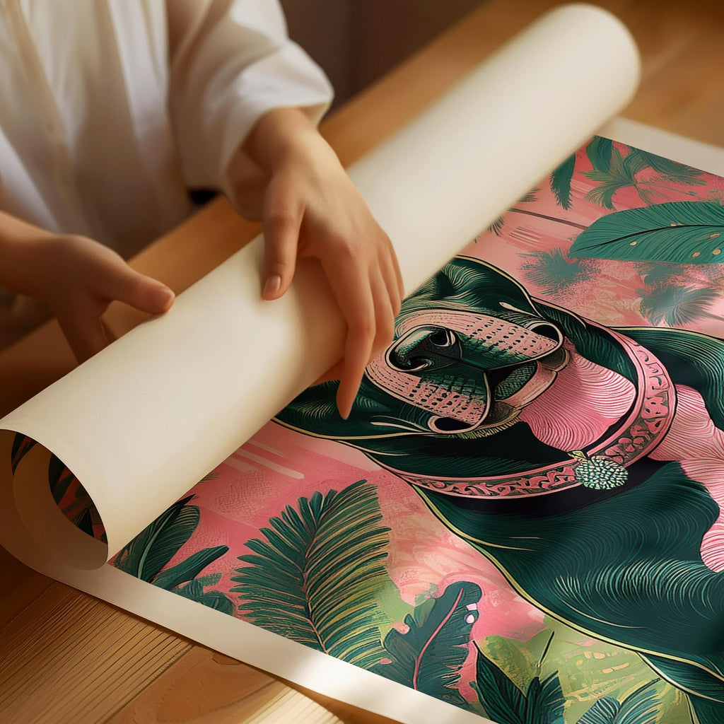 Staffordshire Bull Terrier Flowery Dog image 1