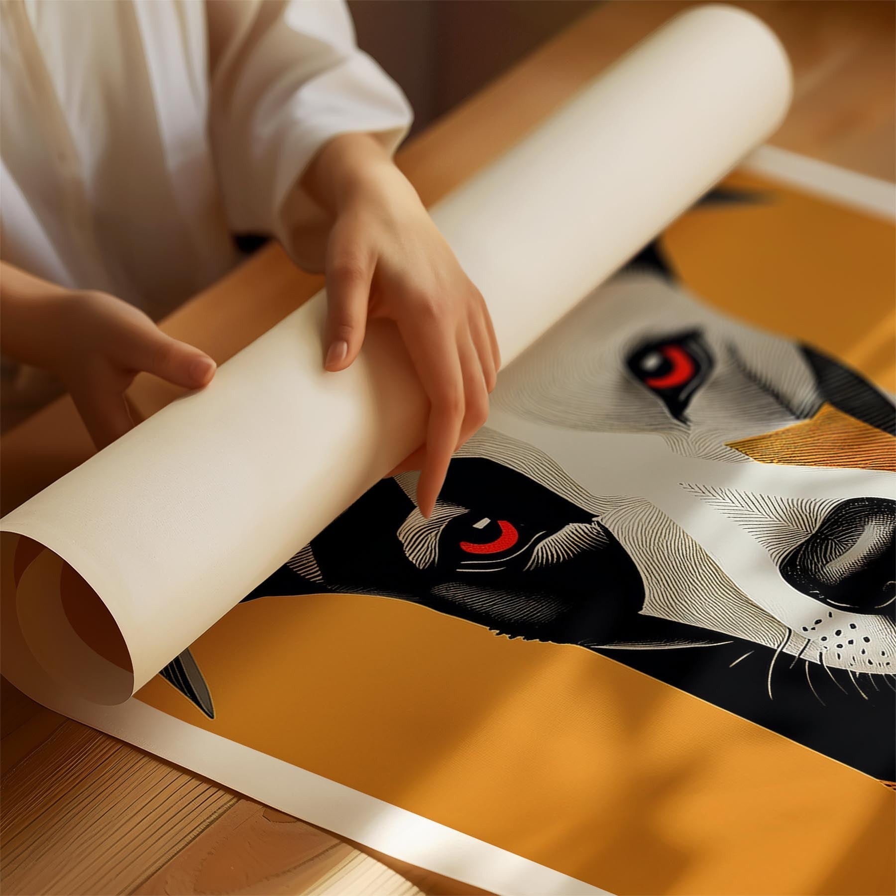 Whippet Geometric Orange Series image 1