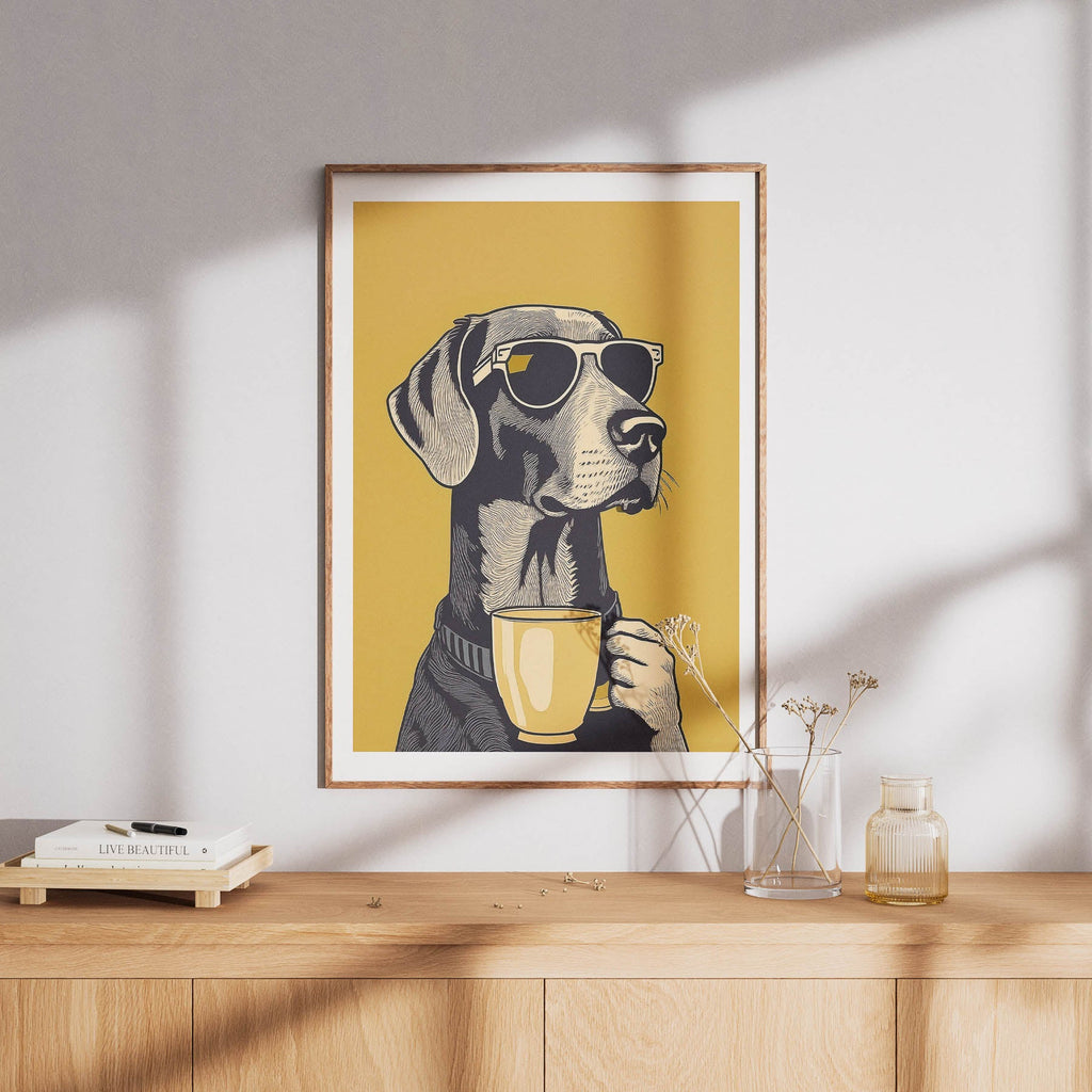 German Pointer Chillin Coffee Dog image 8