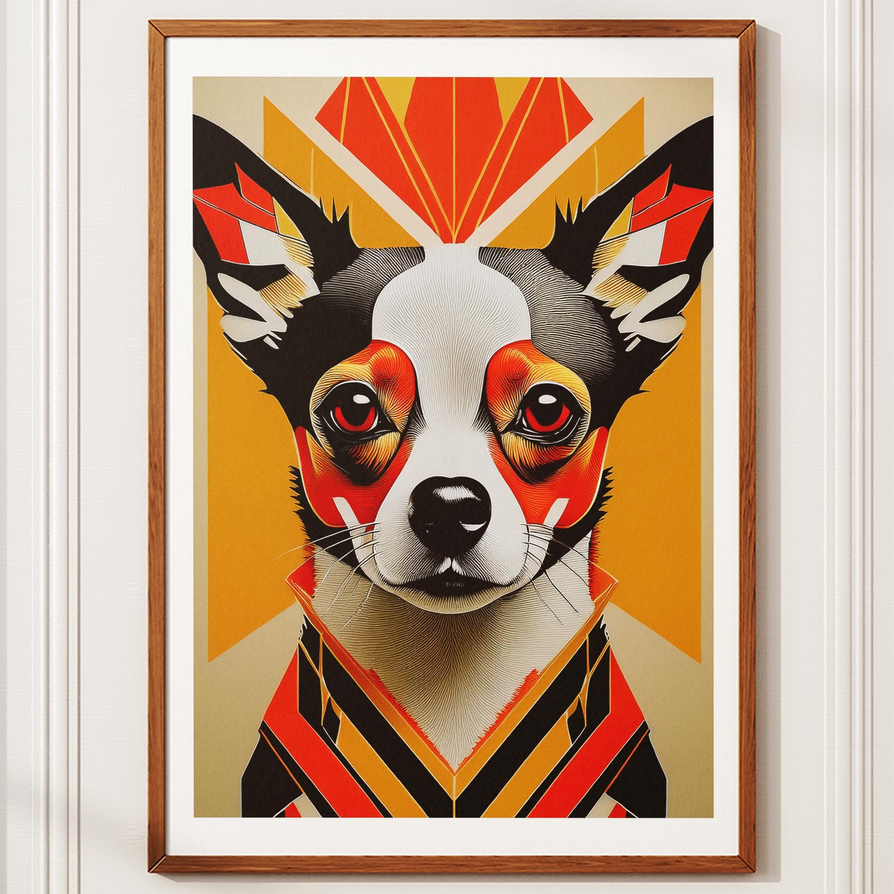 Chihuahua Geometric Orange Series image 10