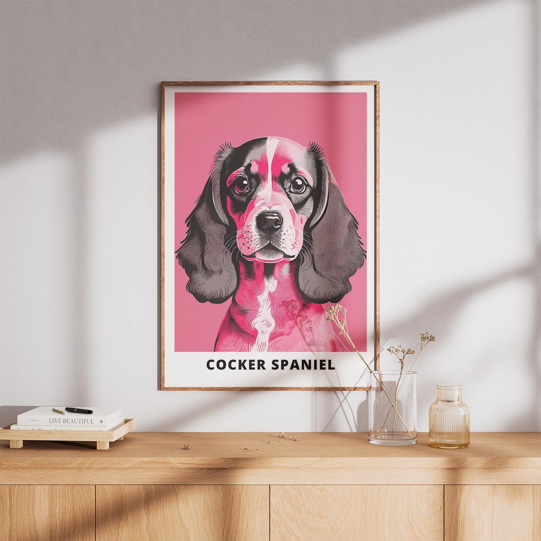 Cocker Spaniel Pink and Black Dog Series 1 image 8