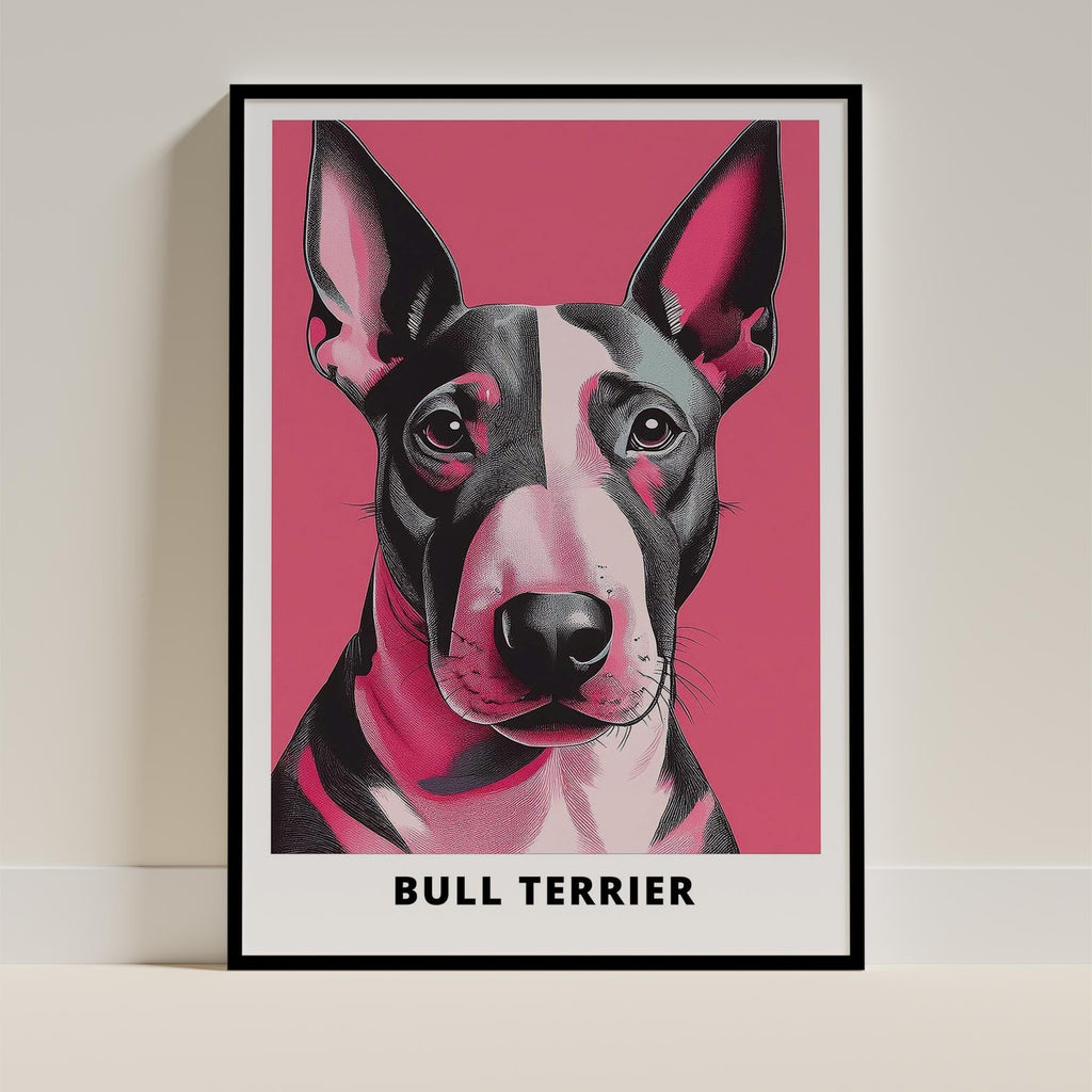 Bull Terrier Pink and Black Dog Series 1 image 0
