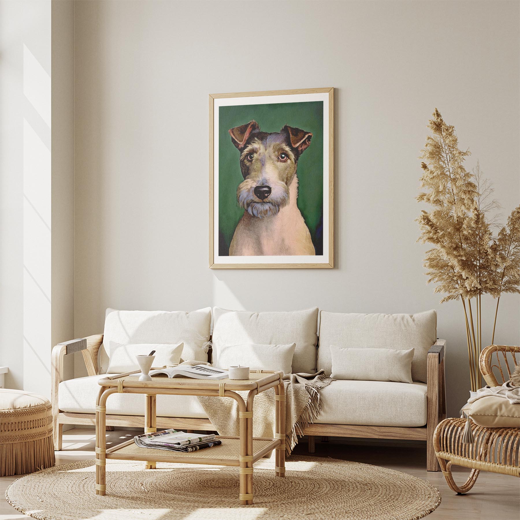 Fox Terrier Green Painted Series image 2
