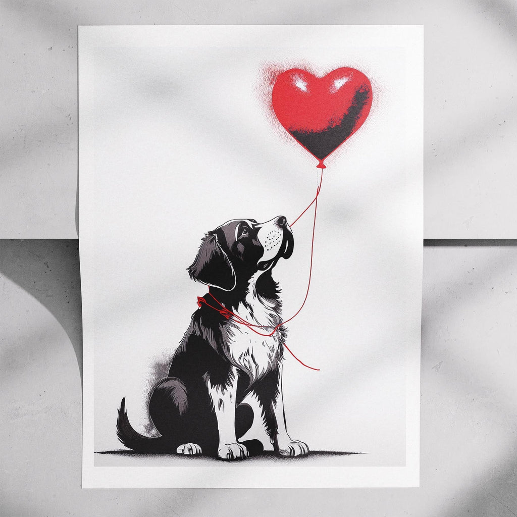 Saint Bernard DOGSY Series inspired by the Art of Banksy image 7