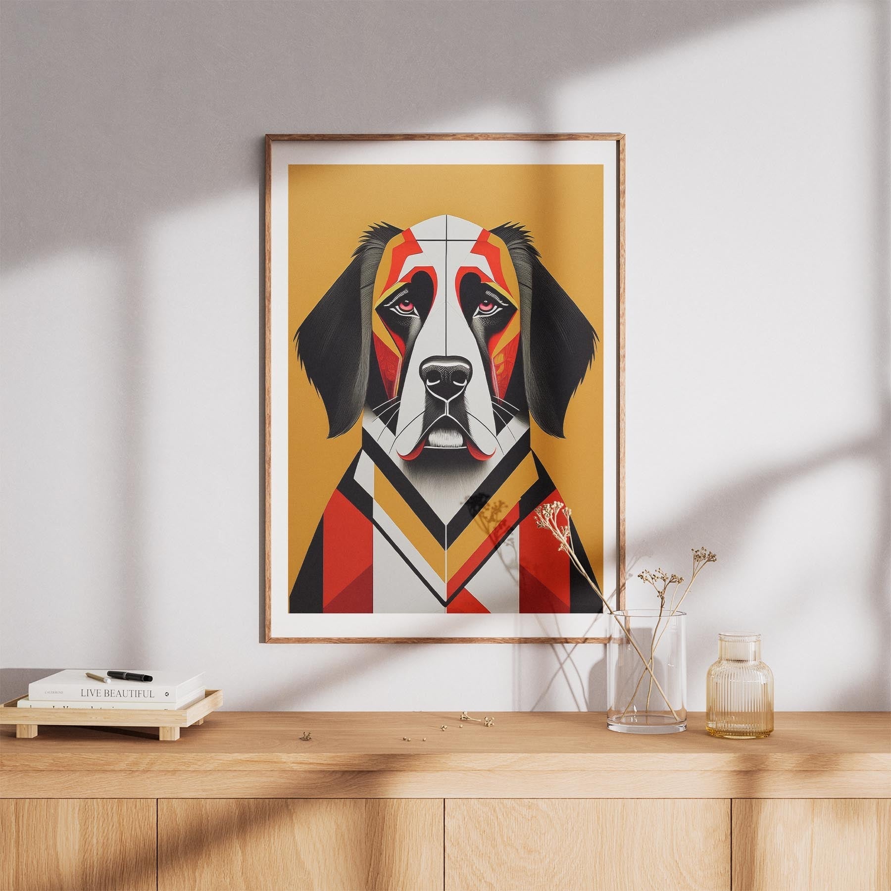 Saint Bernard Geometric Orange Series image 8