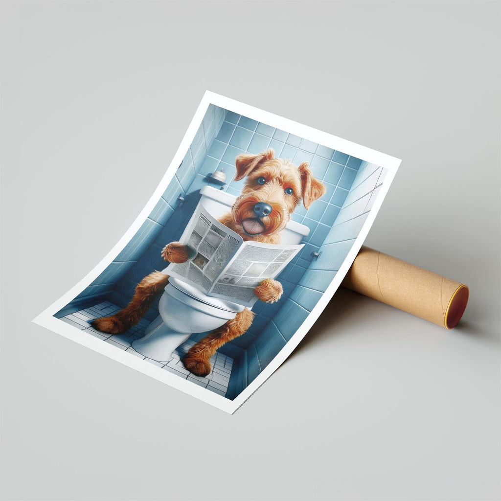 Irish Terrier Toilet Humour Dog Series image 6