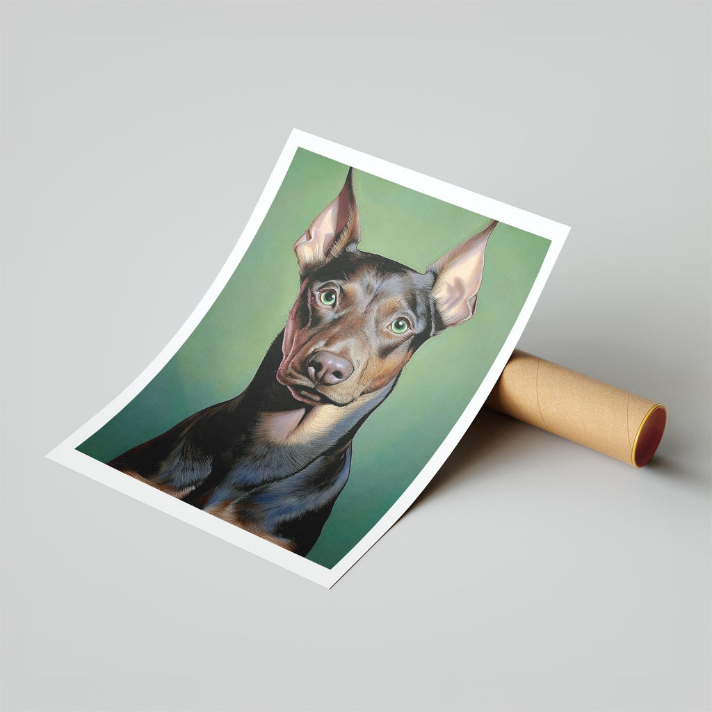 Doberman Green Painted Series image 6