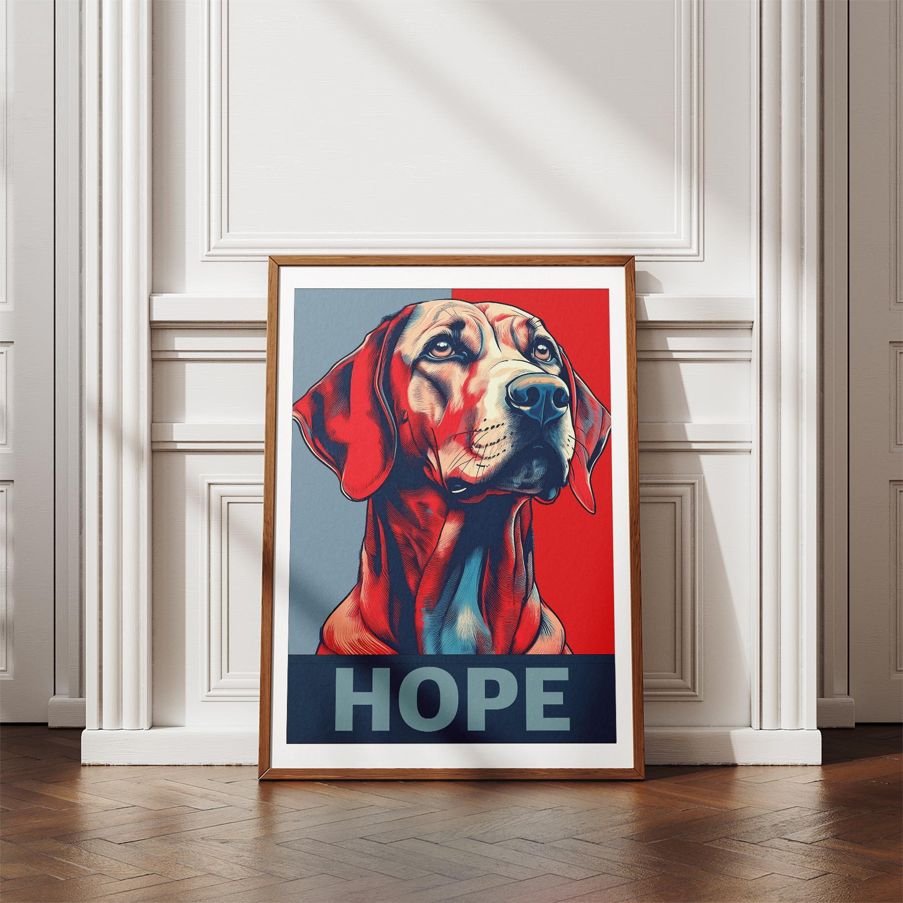 Hungarian Vizsla HOPE Series Inspired by the Obama Poster image 4