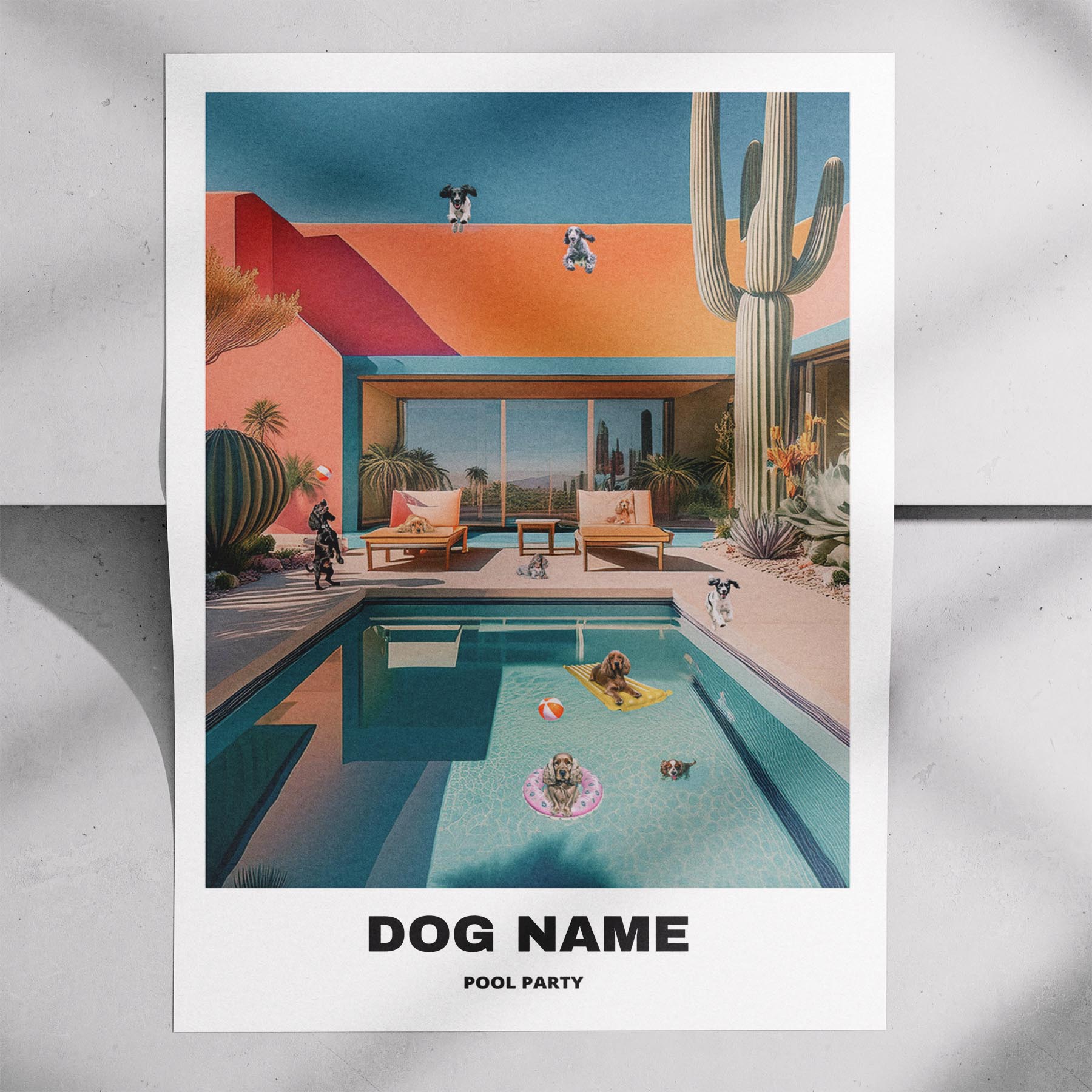 Cocker Spaniel Custom Pool Party WITH TEXT image 7