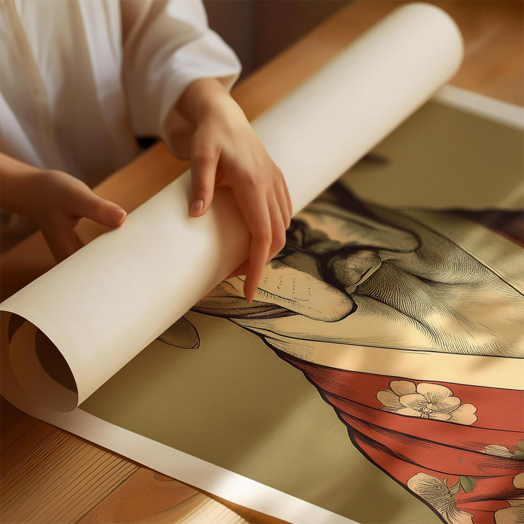 Dogue de Bordeaux Japanse Kimono Dog Series image 1