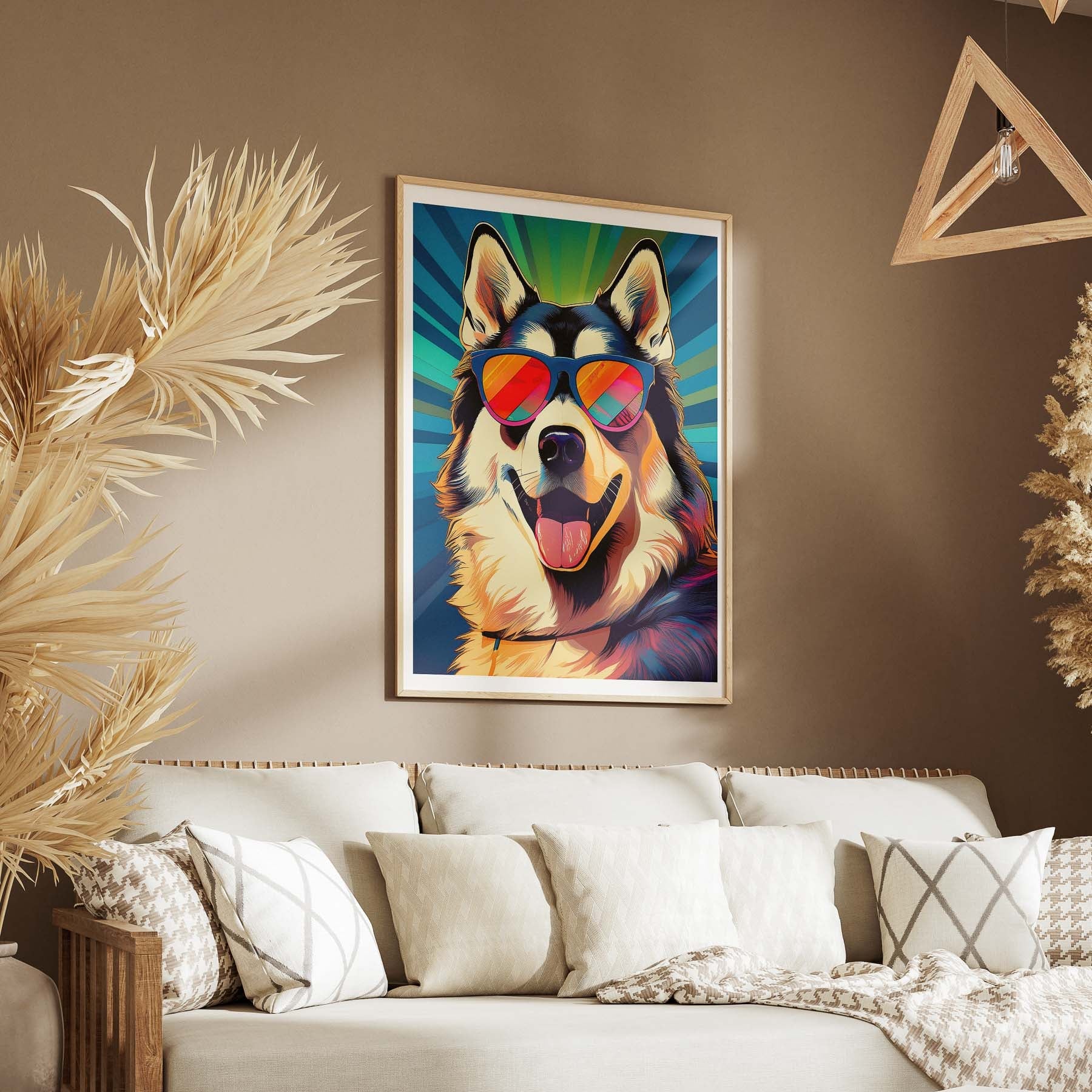 Alaskan Malamute In Colourful Sunnies 2 image 5