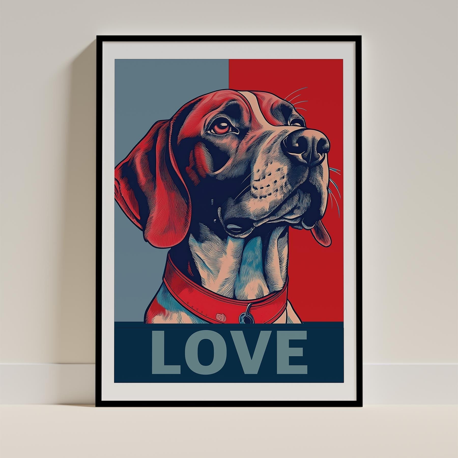 English Pointer LOVE Series Inspired by the Obama Poster image 0