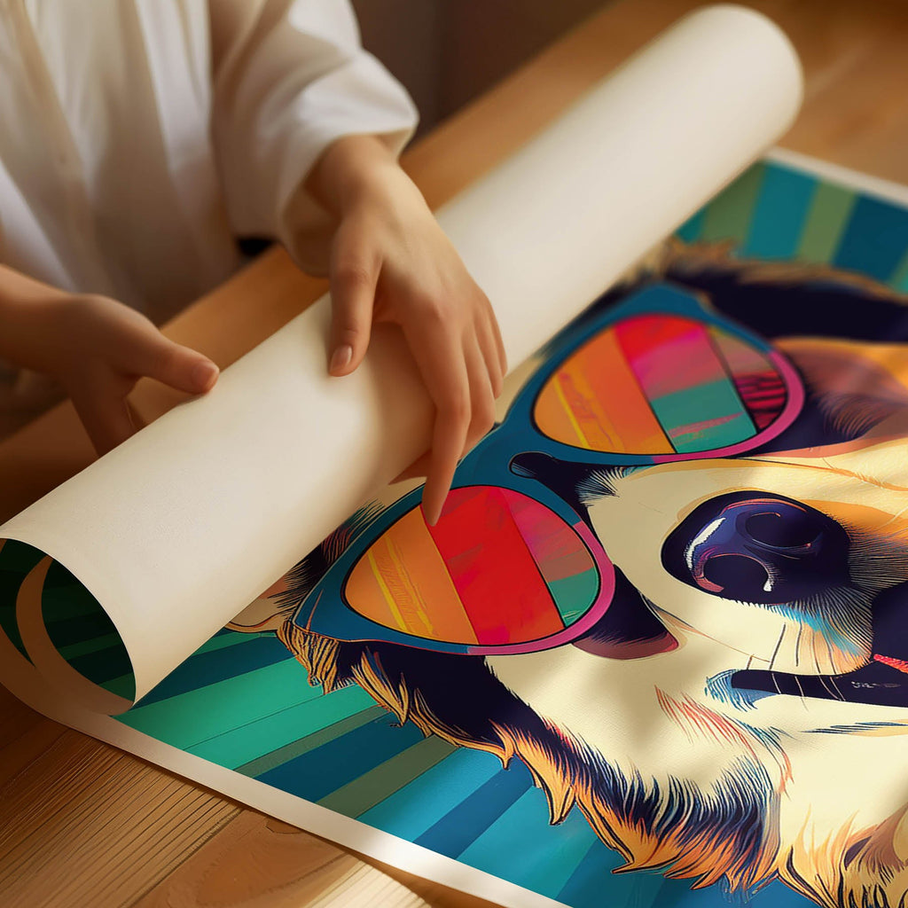 Alaskan Malamute In Colourful Sunnies 2 image 3